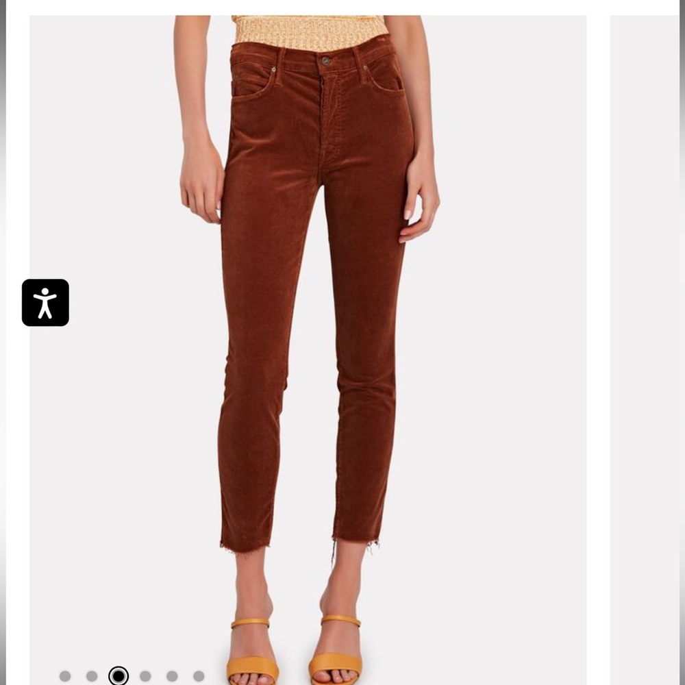 MOTHER
The Stunner Ankle Fray Corduroy Jeans